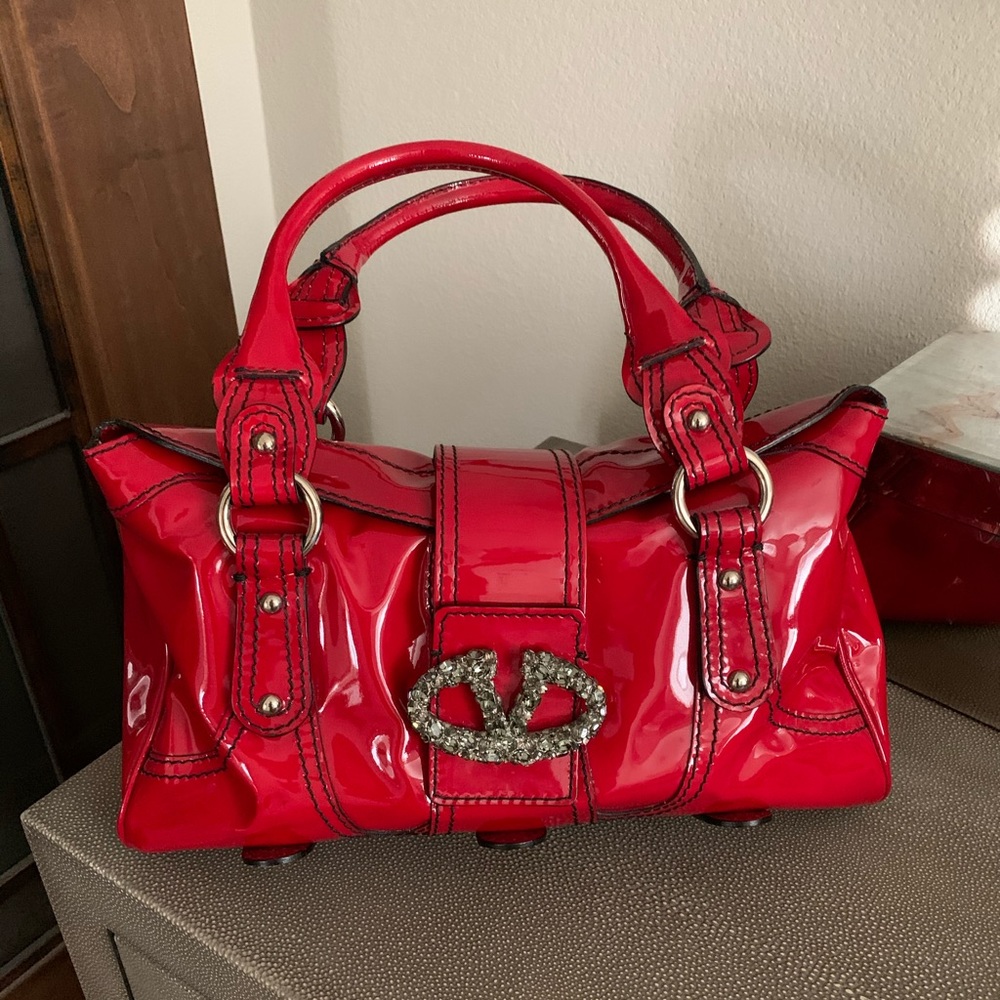 Valentino Red Patent Bag